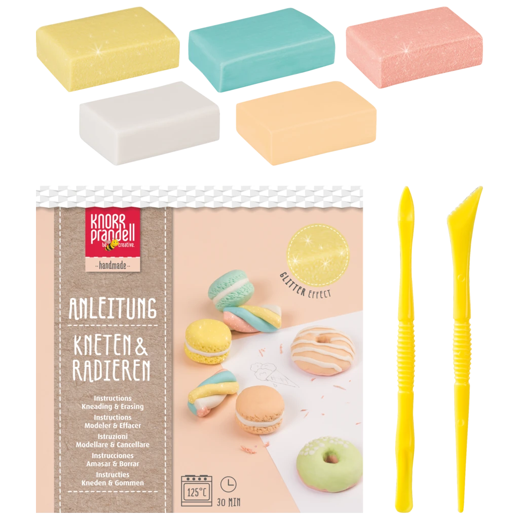 Bastel-Set Kneten & Radieren „Sugar Sweets“ | 100 g