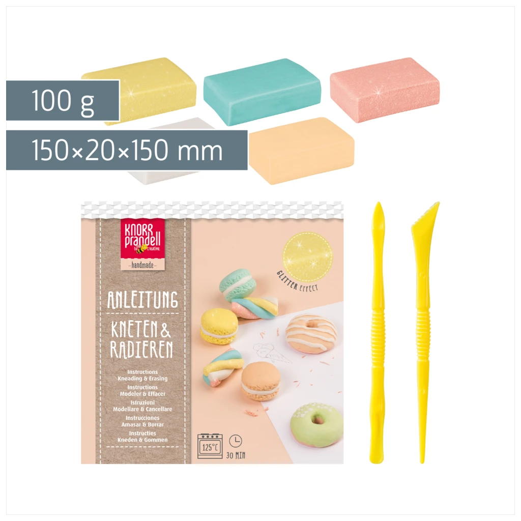 Bastel-Set Kneten & Radieren „Sugar Sweets“ | 100 g
