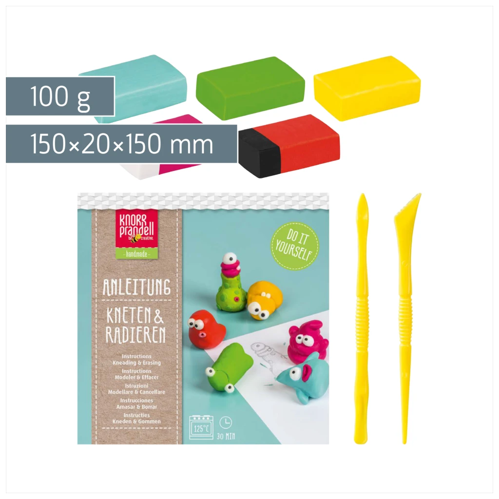 Bastel-Set Kneten & Radieren „Aliens“ | 100 g