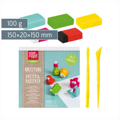 Bastel-Set Kneten & Radieren „Aliens“ | 100 g