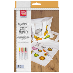 Bastel-Set Stoff bemalen „Animals & Zoo“ Kindertaschen