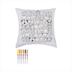 Bastel-Set Stoff bemalen „Animals“ Kissen