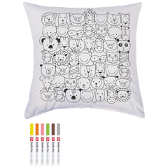 Bastel-Set Stoff bemalen „Animals“ Kissen