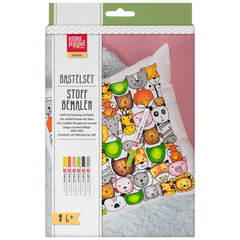 Bastel-Set Stoff bemalen „Animals“ Kissen