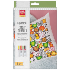 Bastel-Set Stoff bemalen „Animals“ Kissen
