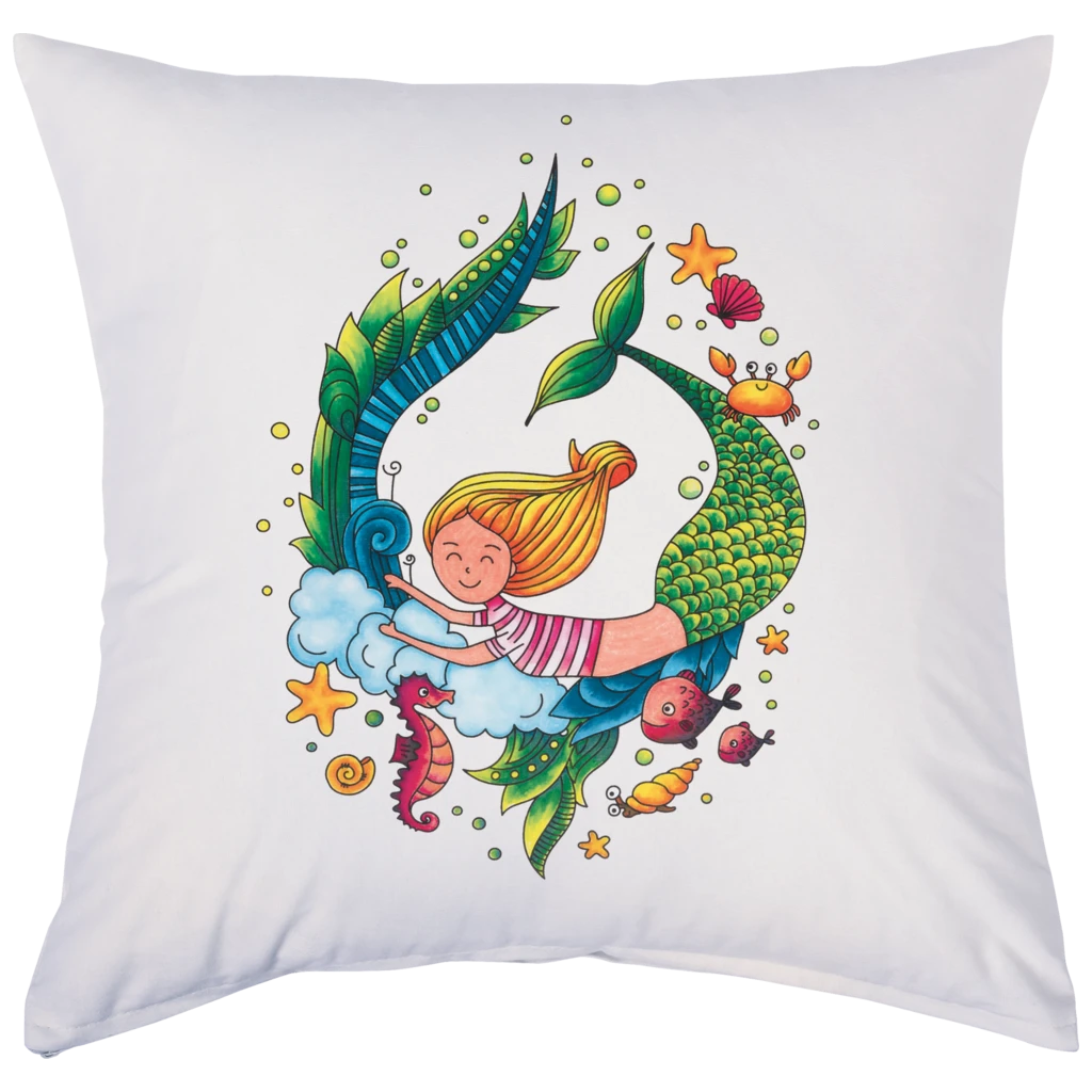 Bastel-Set Stoff bemalen „Mermaid“ Kissen