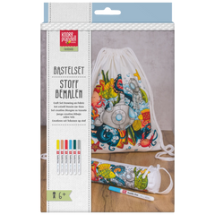 Bastel-Set Stoff bemalen „Seaworld“ Sportbeutel & Schlampermäppchen