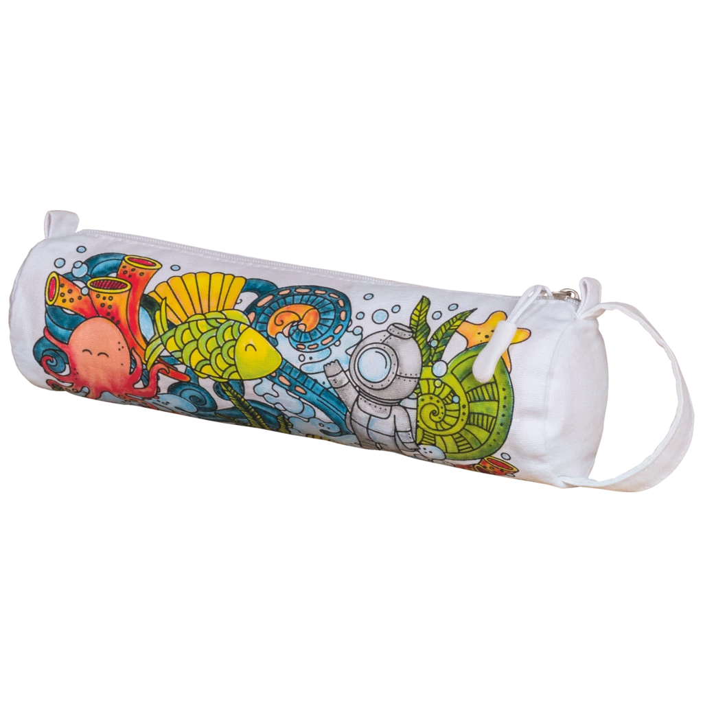 Bastel-Set Stoff bemalen „Seaworld“ Sportbeutel & Schlampermäppchen