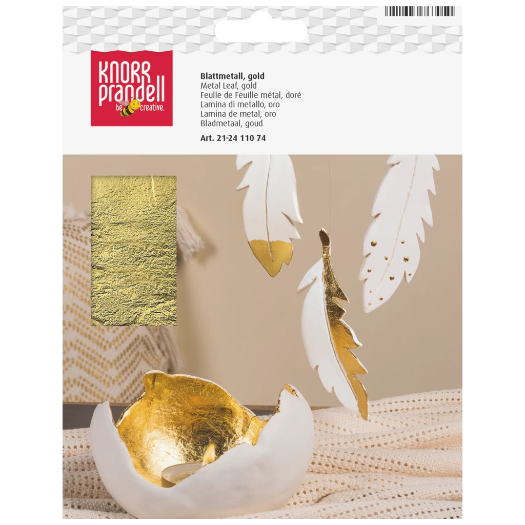Blattmetall | 140×140 mm, gold, 25 Stück