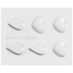 Gießform „Herzen Mini“ | 35-45 mm, weiß