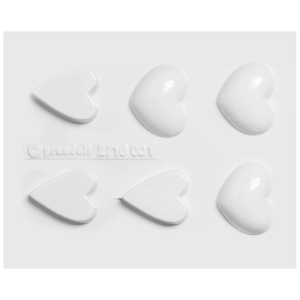 Gießform „Herzen Mini“ | 35-45 mm, weiß