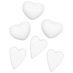 Gießform „Herzen Mini“ | 35-45 mm, weiß