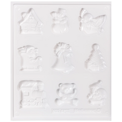 Gießform „Weihnachten“ | 55-70 mm, weiß