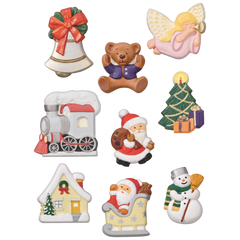 Gießform „Weihnachten“ | 55-70 mm, weiß