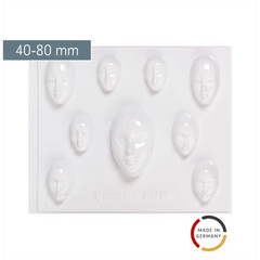 Gießform „Mini-Schmuckmasken“ | 40-80 mm, weiß