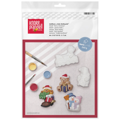 Gießform „Frohe Weihnacht“ | 50-70 mm, weiß