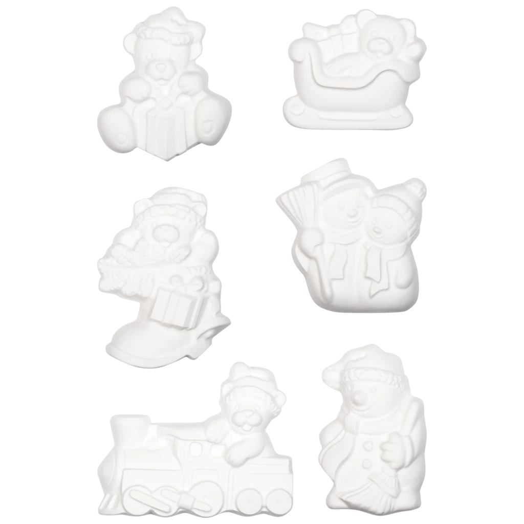 Gießform „Frohe Weihnacht“ | 50-70 mm, weiß