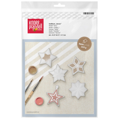 Gießform „Sterne“ | 80-90 mm, weiß