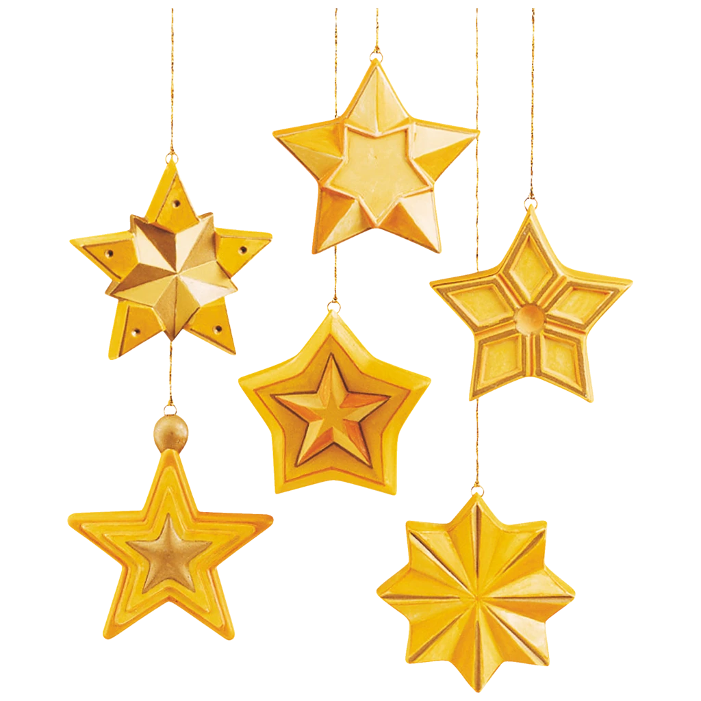 Gießform „Sterne“ | 80-90 mm, weiß