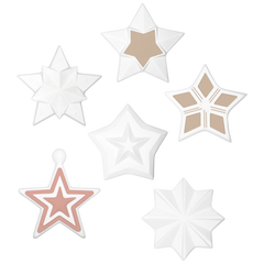 Gießform „Sterne“ | 80-90 mm, weiß