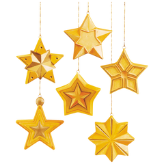 Gießform „Sterne“ | 80-90 mm, weiß