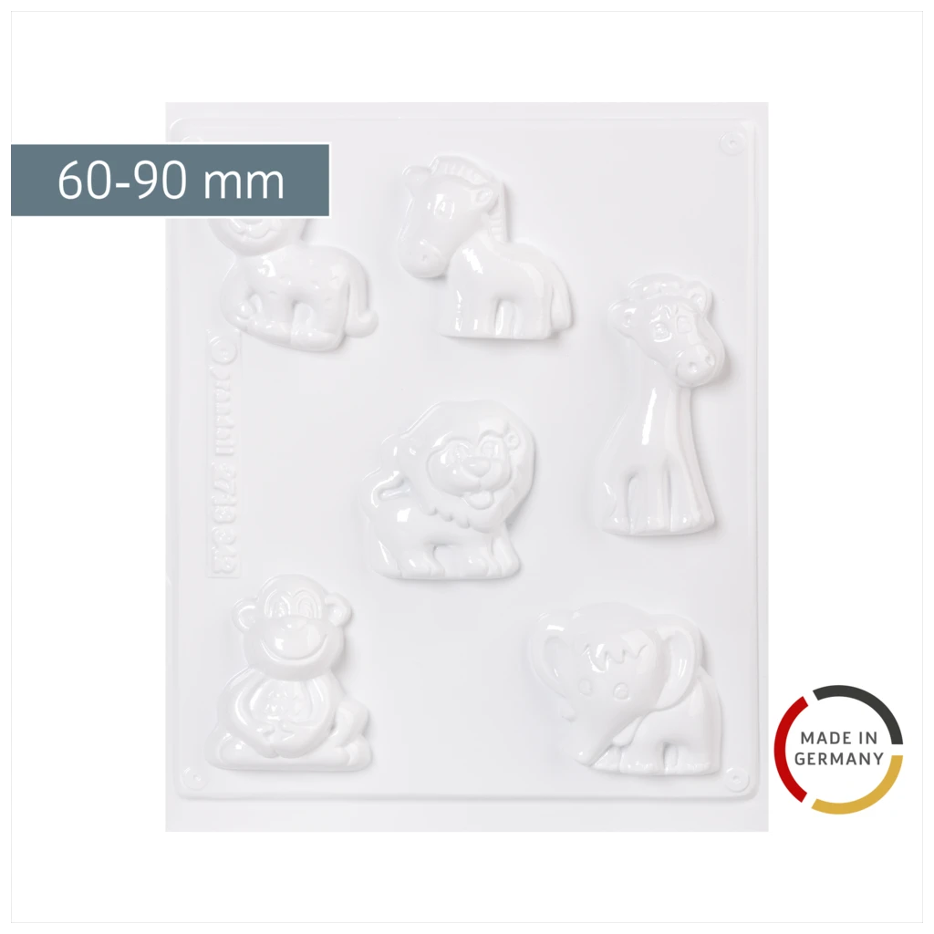 Gießform „Safari“ | 60-90 mm, weiß