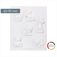 Gießform „Safari“ | 60-90 mm, weiß