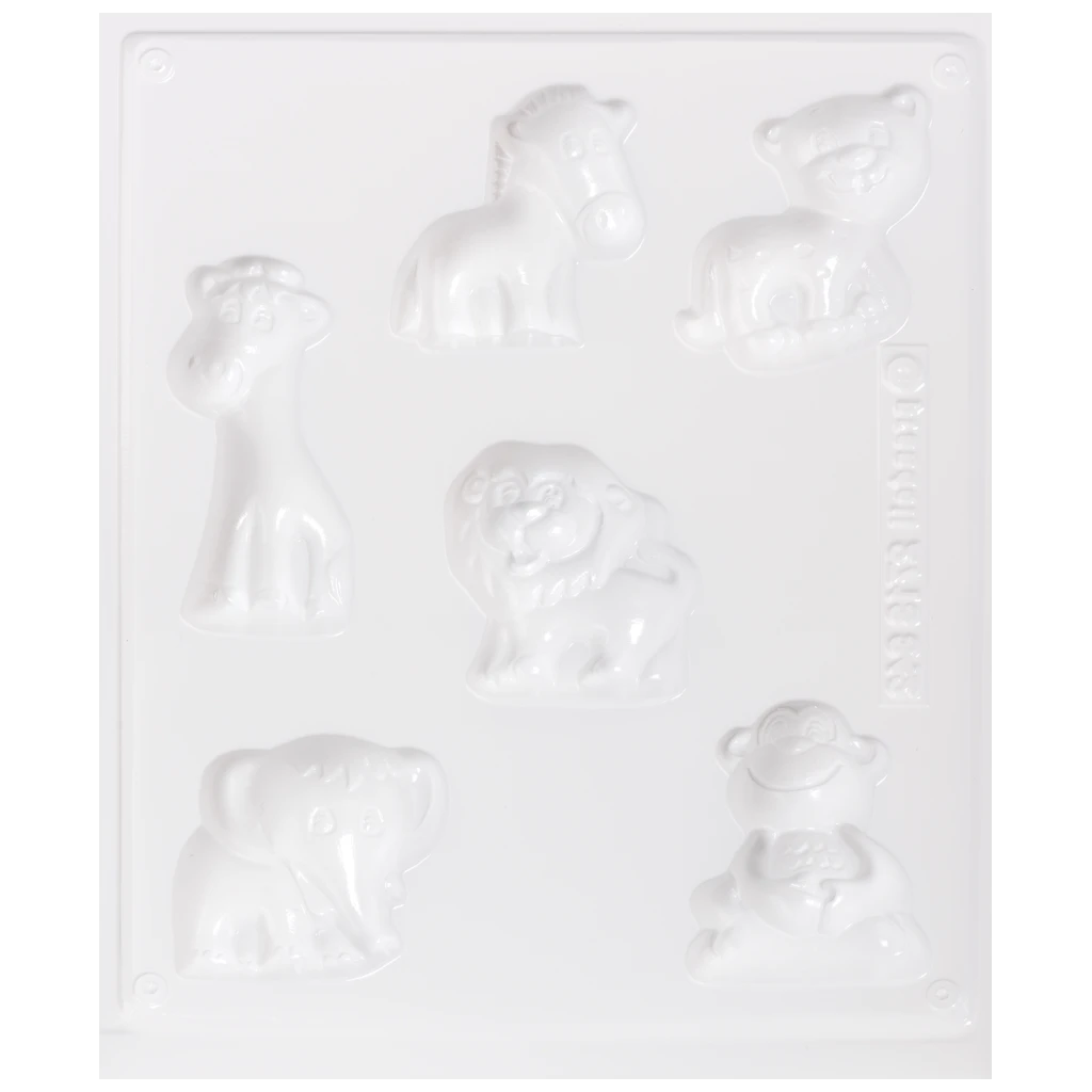 Gießform „Safari“ | 60-90 mm, weiß