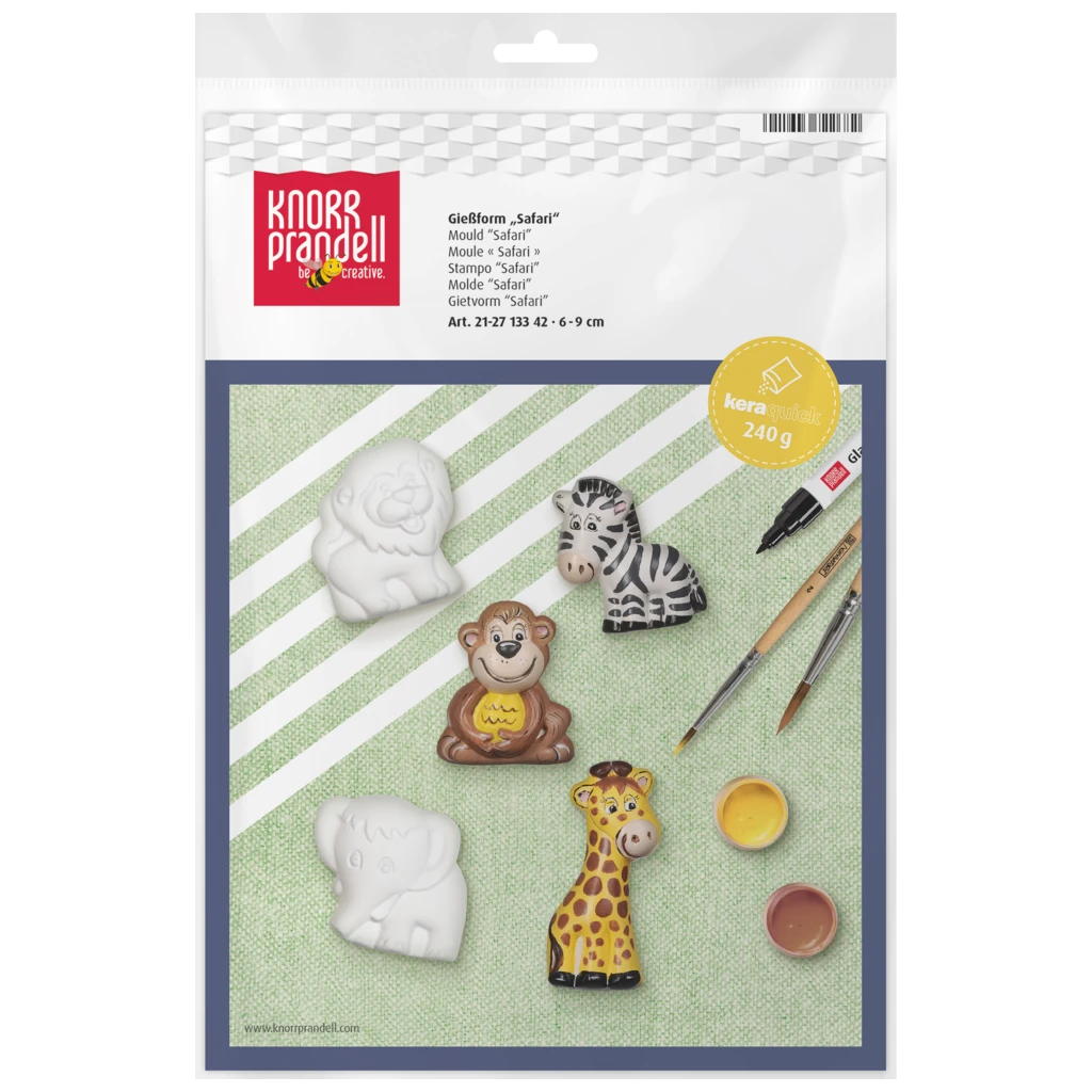 Gießform „Safari“ | 60-90 mm, weiß