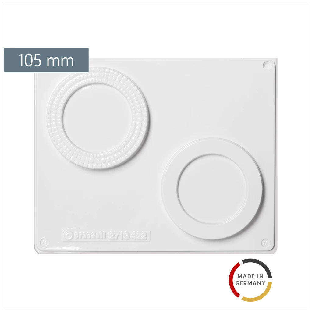 Gießform „Untersetzer“ | 105 mm, weiß