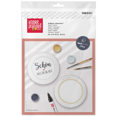 Gießform „Untersetzer“ | 105 mm, weiß