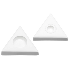 Gießform „Dreieck“ Kerzenhalter | 115×115 mm, weiß