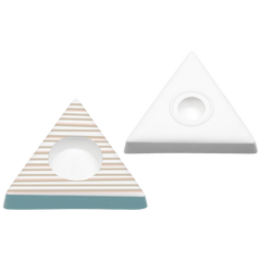 Gießform „Dreieck“ Kerzenhalter | 115×115 mm, weiß