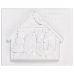 Gießform „Weihnachtskrippe“ | 200×170 mm, weiß