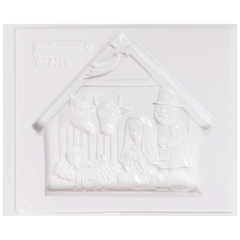 Gießform „Weihnachtskrippe“ | 200×170 mm, weiß