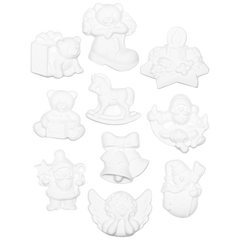 Gießform „Weihnachtsfiguren“ | 40-60 mm, weiß