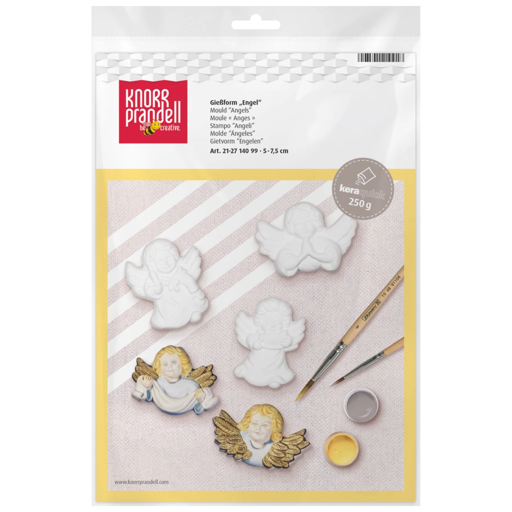 Gießform „Engel“ | 50-75 mm, weiß