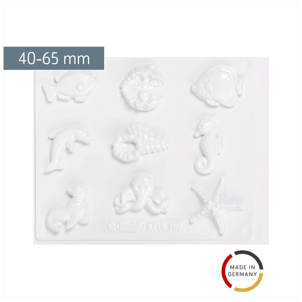 Gießform „Seaworld“ | 40-65 mm, weiß