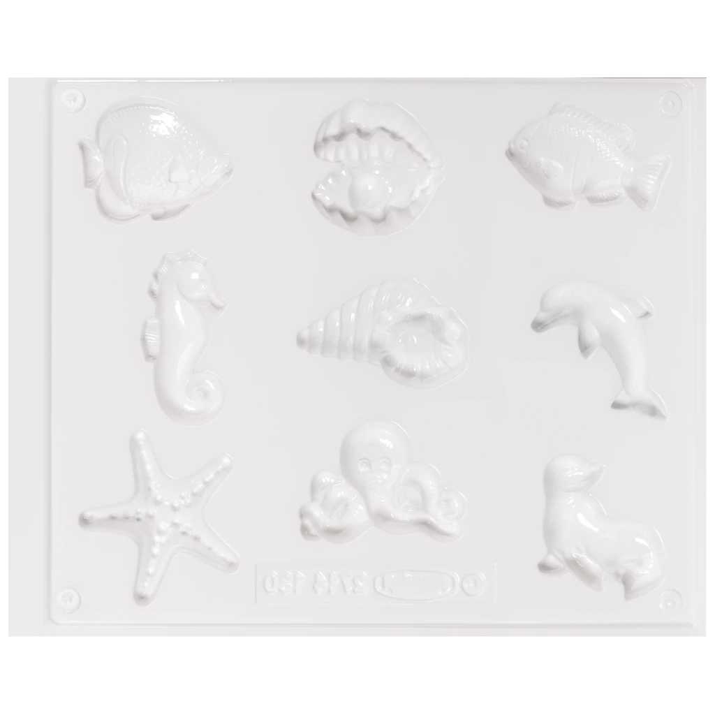 Gießform „Seaworld“ | 40-65 mm, weiß