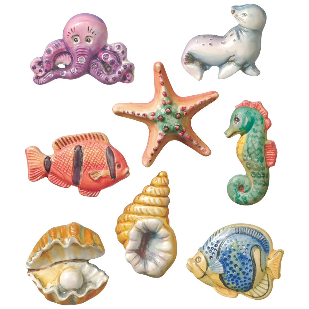 Gießform „Seaworld“ | 40-65 mm, weiß