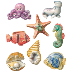 Gießform „Seaworld“ | 40-65 mm, weiß