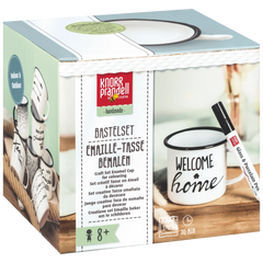 Bastel-Set Emailletasse | weiß