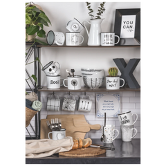 Bastel-Set Emailletasse | weiß