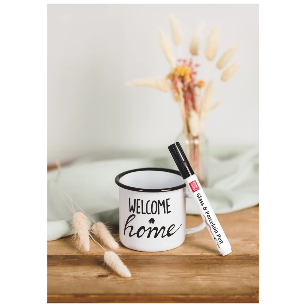 Bastel-Set Emailletasse | weiß