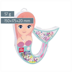 Schmuck-Set „Mermaid“ | 150×175×20 mm, mehrfarbig, pastell, 57 g