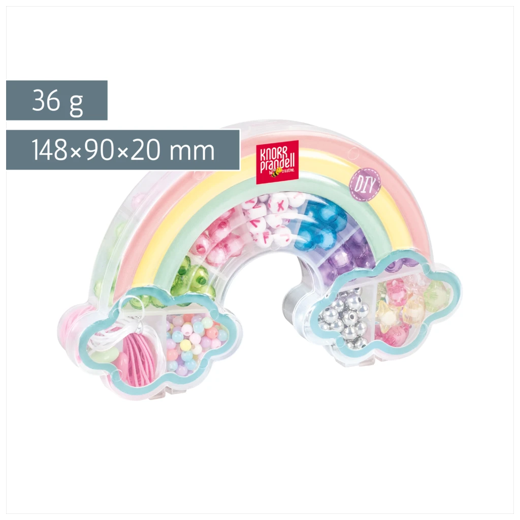 Schmuck-Set „Rainbow“ | 148×90×20 mm, mehrfarbig, pastell, 36 g