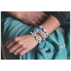 Schmuck-Set „Butterfly“ | 140×110×20 mm, mehrfarbig, pastell, 38 g