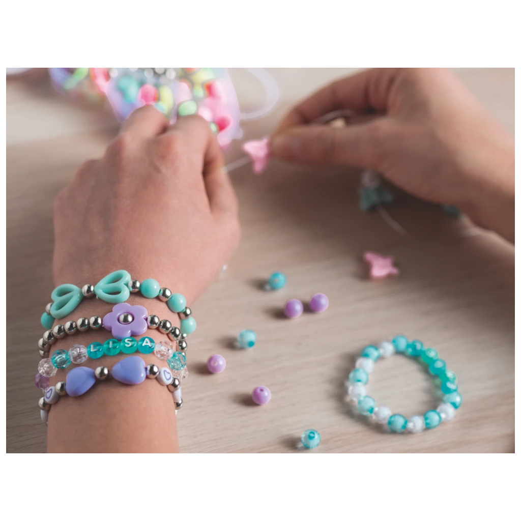 Schmuck-Set „Ice Cream“ | 80×155×20 mm, mehrfarbig, pastell, 38 g