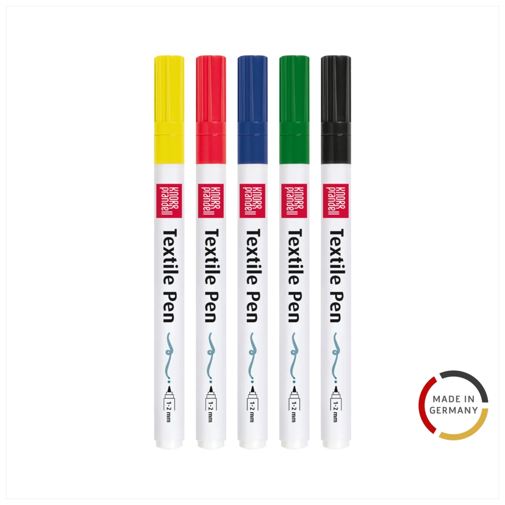 Textile Pen-Set „Basic“ dünn | 1-2 mm