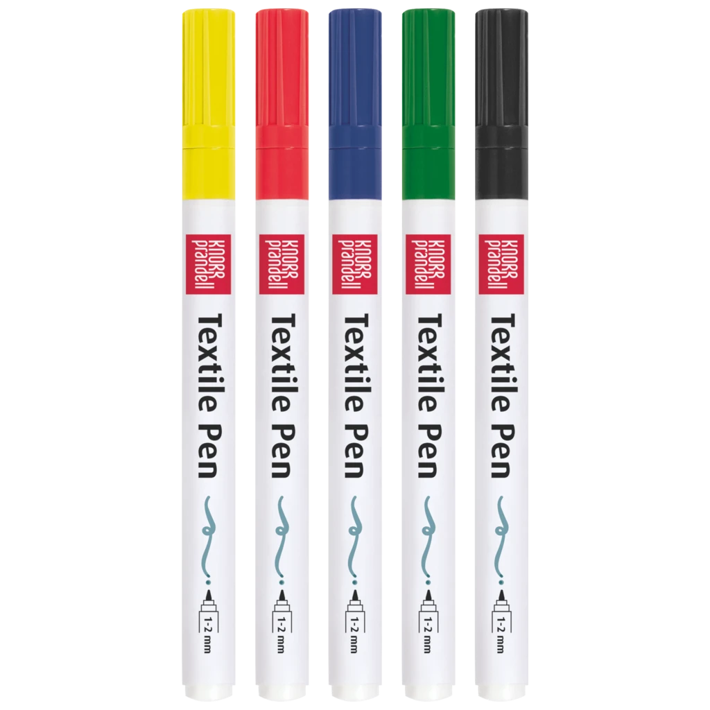 Textile Pen-Set „Basic“ dünn | 1-2 mm